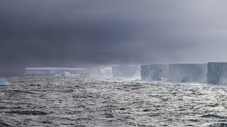 Massive iceberg stuck spinning in ocean vortex off Antarctica [upl. by Alaehs347]