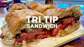 Tri Tip Sandwich  Big Poppa Smokers [upl. by Ahsir924]