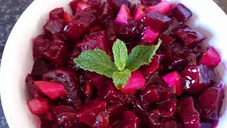 Healthy Beetroot Recipe How To Make Beetroot Salad South African Food [upl. by Terrag]