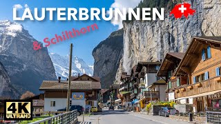 Lauterbrunnen amp Schilthorn Switzerland  Amazing Valley amp James Bond Mountain [upl. by Pulling]