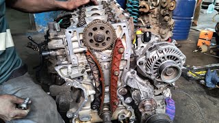 Honda civic 18 ltr automatic petrol engine timing marks [upl. by Naibaf]