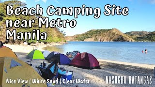 Affordable Beach Camping Site at Nasugbu Batangas  White Sand Beach Resort near Metro Manila [upl. by Iraam]