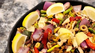 Vegan Paella WFPB Cooking Demonstration [upl. by Jacquie275]