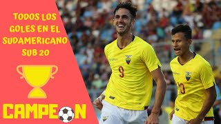 ECUADOR CAMPEON todos los GOLES en el Sudamericano SUB 20 [upl. by Tletski627]