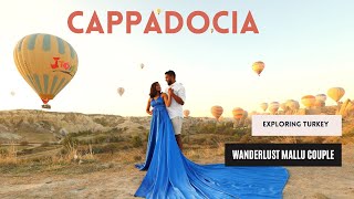 Our Dream Trip to Cappadocia  Göreme Open Air Museum  Couple photoshoot with hot Air balloons [upl. by Yardley]