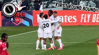 THE WOOD ARMY SECURE FA CUP FIRST ROUND SPOT  Boreham Wood v Carshalton Match Vlog [upl. by Llenral]