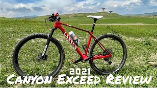 2021 Canyon Exceed Review  CF7 Hardtail Carbon XC Race Bike [upl. by Akehsar]