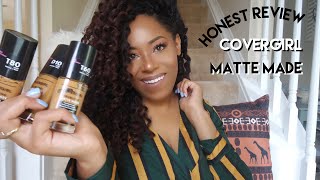 Honest Foundation Review and Demo Covergirl TruBlend Matte Made Liquid Foundation  Lia Lavon [upl. by Lenna]