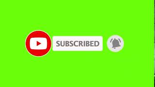 1 Green Screen Subscribe Button No Copyright [upl. by Xena]