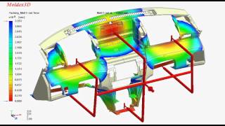 Moldex3D 25D Simulation for Instrument Panel [upl. by Urbano709]