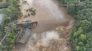 Cocke County Tennessee Helene flooding Drone video shows catastrophic damage [upl. by Okimat]