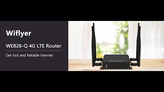 Wiflyer WE826Q 4G LTE Wireless Router 300 Mbps Wireless Router 4G LTE Hotspot with SIM Card Slot [upl. by Hayilaa517]