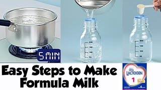 Lactogen  Steps to Make Formula Milk  Lactogen Stage 1234 [upl. by Anirtac179]