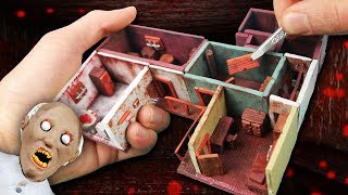 Making GRANNYS First Floor Miniature House in POLYMER CLAY [upl. by Azarria]