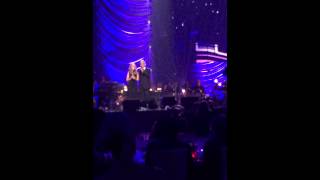 Celine Dion amp Andrea Bocelli sing The PrayerKeep Memory Alive Gala June 13 2015 [upl. by Kliman]