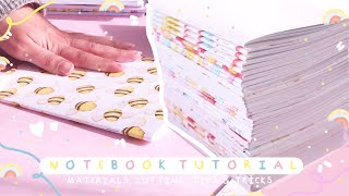 HOW TO MAKE NOTEBOOKS  Materials Mounting and Cutting  Complete StepbyStep Tutorial [upl. by Rolat]