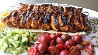 Turkish Chicken Kebabs  Easy Grilled Chicken Kebab Recipe [upl. by Merta]