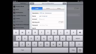 How to Setup L2TP  IPSec VPN on iPad [upl. by Casabonne237]