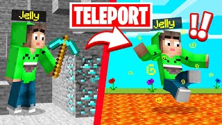 MINE  TELEPORT TROLL In SPEEDRUNNERS vs HUNTERS Minecraft [upl. by Soloman]