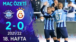 Adana Demirspor 20 Galatasaray MAÇ ÖZETİ  18 Hafta  202122 [upl. by Htilil459]