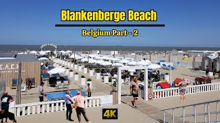 Walking in Blankenberge Belgium part 2 of 3  Blankenberge Beach Walking Tour  4K HDR [upl. by Atteve]