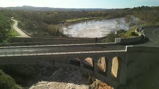 lHerault en crue pont du diable [upl. by Merilyn521]