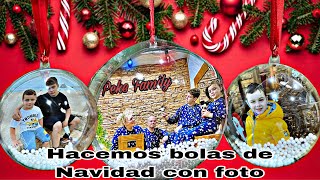 Como hacer bolas de Navidad personalizadas con foto🎄🎅🧑‍🎄 [upl. by Gudrin]