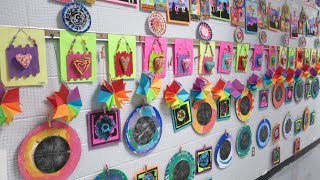 Johnson Elementary Art Show 2017 2D Displays [upl. by Garreth]