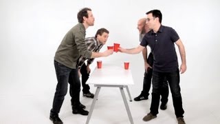 How to Play Flip Cup aka Flippy Cup  Drinking Games [upl. by Ahselyt]