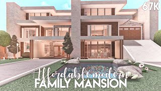 Bloxburg Realistic Modern Hillside House  house build [upl. by Seftton]