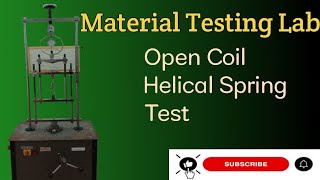 closed Coil Spring Test  Material Testing Lab in malayalam [upl. by Aidnis]