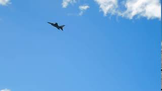 USAF F16 flyby  Warbirds over Wanaka 2018 [upl. by Dillon447]