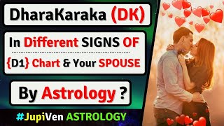 DARAKARAKA DK IN DIFFERENT SIGNS  DARAKARAKA PLANET DK FUTURE SPOUSE ASTROLOGY  DARAKARAKA [upl. by Enilrahc]