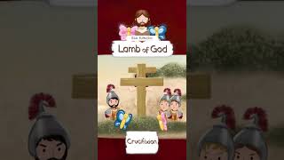 LAMB OF GOD EASTER CRUCIFIXION · BIBLE STORIES FOR CHILDREN KIDS ANIMATED CARTOON BIBLE shorts [upl. by Hennessey]