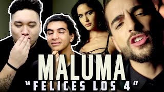 Maluma  Felices los 4 Official Video REACTION [upl. by Teresina]