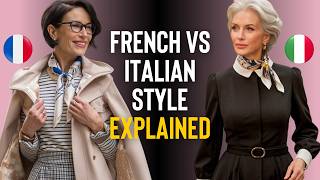 French Vs Italian Style Explained Women Over 50 [upl. by Nauqet129]