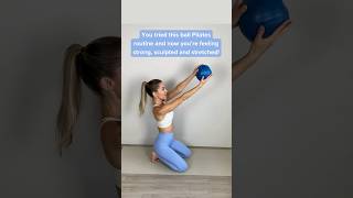 You’ve got to try these ball Pilates exercises✨Pilates pilatesworkout miniball [upl. by Doownel]