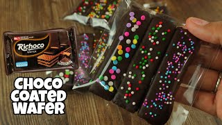 CHOCOLATE COATED WAFER QUICK AND EASY TO MAKE SWEET TREATS [upl. by Kunz]