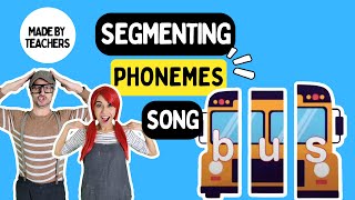 Segmenting Phonemes  Phonemic Awareness Song [upl. by Ahsiekal]