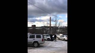 Millinocket Mill Stack Demolition [upl. by Eitra734]