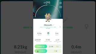 Shiny Vs Non Shiny Galarian Meowth pokemongo pokemon shiny [upl. by Nnyllatsyrc]