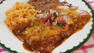 CHEESE ENCHILADAS  BEST HOMEADE SAUCE [upl. by Heuser658]