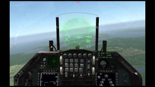 Falcon 4 BMS Tutorials FCR AIM120 AIM9 HMCS Dog Fight Mode [upl. by Wileen389]