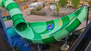 BREATHTAKING Turbulence WaterSlide at Bellewaerde Aquapark [upl. by Grieve]