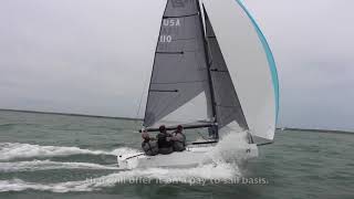 New RS21 keelboat one test [upl. by Ynttirb]