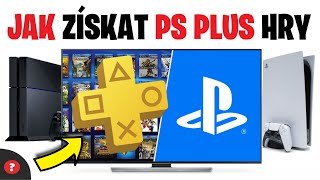 Jak získat ZDARMA hry z PS PLUS  Návod  PS4  PS5 [upl. by Nittirb]