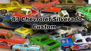 Hot Wheels 164 83 Chevrolet Silverado Custom [upl. by Ellebanna632]