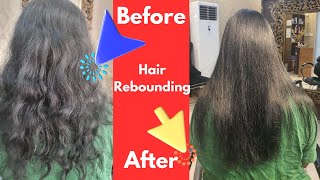 Permanent Hair Straight  My Hair Rebonding Experience  Hair Rebonding Vlog 2024 [upl. by Yblek49]