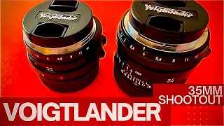 Vintage vs Classic Voigtlander 35mm MMount Shootout [upl. by Ezalb513]