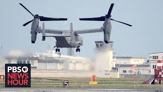 The troubled safety record of the Osprey aircraft fleet grounded by the US military [upl. by Yrret]